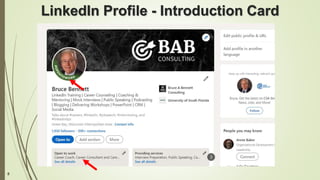 8
LinkedIn Profile - Introduction Card
 