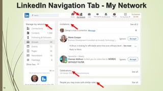 10
LinkedIn Navigation Tab - My Network
 