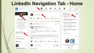 9
LinkedIn Navigation Tab - Home
 