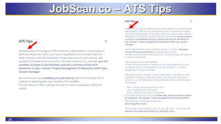26
JobScan.co – ATS Tips
 