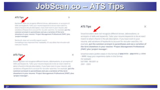 27
JobScan.co – ATS Tips
 
