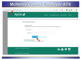 47
McHenry County Employer ATS
 