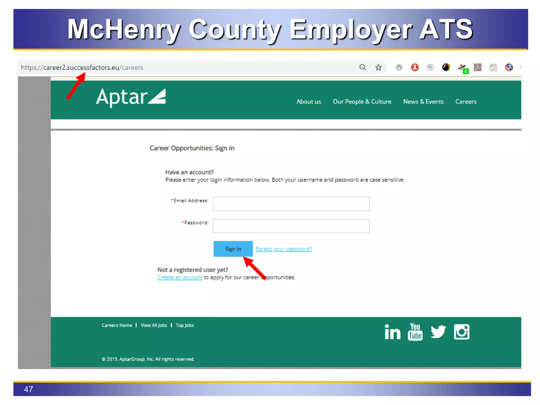 47
McHenry County Employer ATS
 