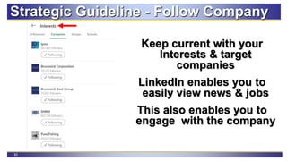 LinkedIn Strategic Guidelines