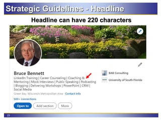 23
Strategic Guidelines - Headline
Headline can have 220 characters
 