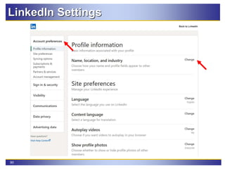 90
LinkedIn Settings
 