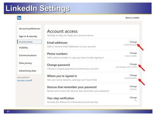 91
LinkedIn Settings
 