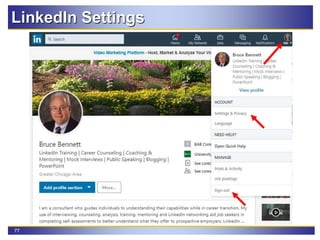 77
LinkedIn Settings
 