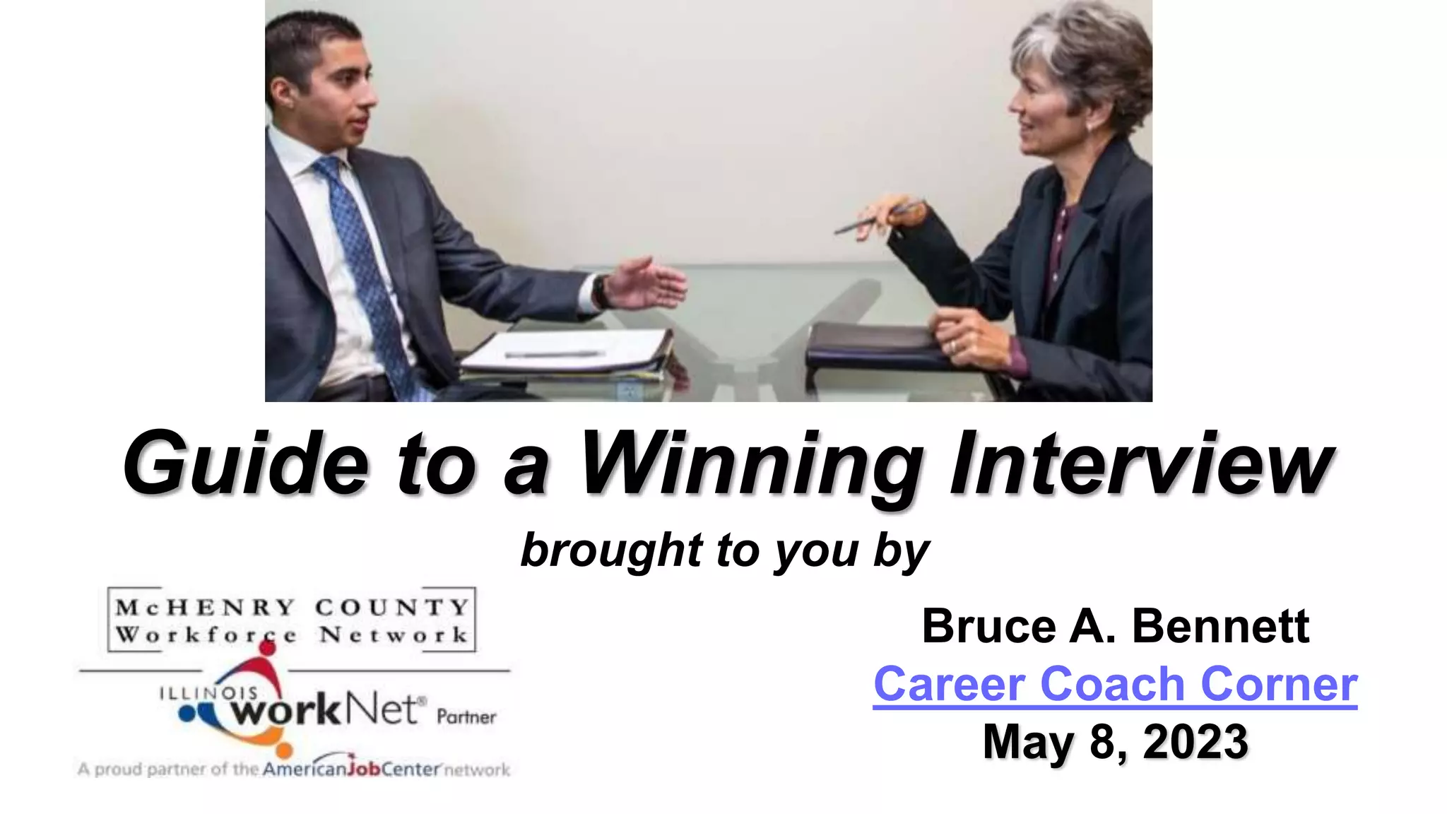 Guide To A Winning Interview Ppt Guide To A Winning Interview Ppt