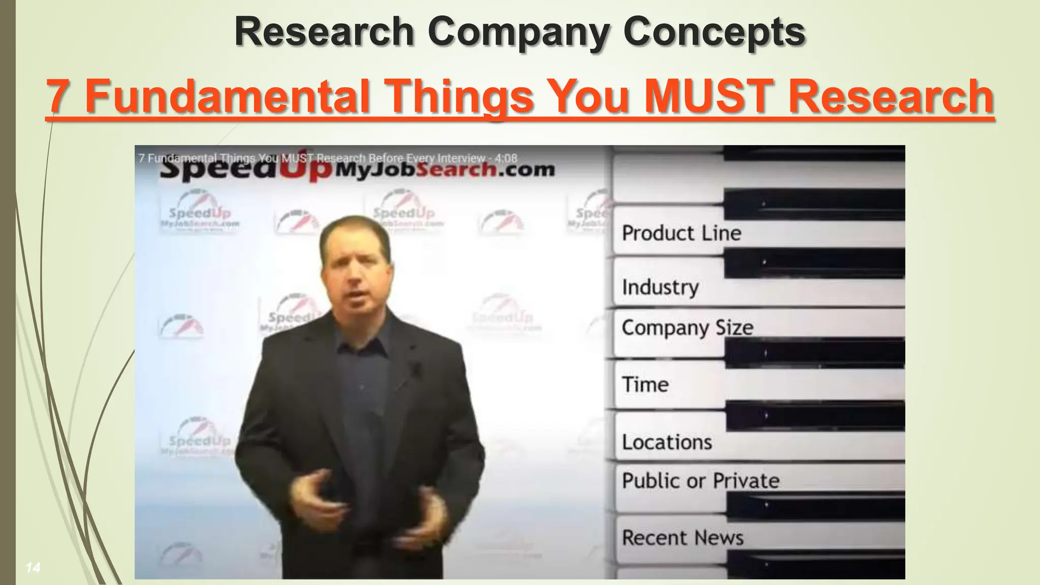 Research Company Concepts
7 Fundamental Things You MUST Research
14
 