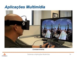 Aplicações Multimídia
Sistemas e Aplicações Multimídia 14
Entretenimento
 
