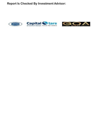 Report Is Checked By Investment Advisor:
 