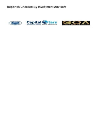 Report Is Checked By Investment Advisor:
 