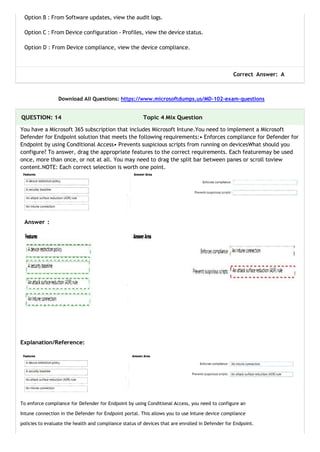 MD-102 Exam Dumps PDF – Practice Like the Real Exam | PDF
