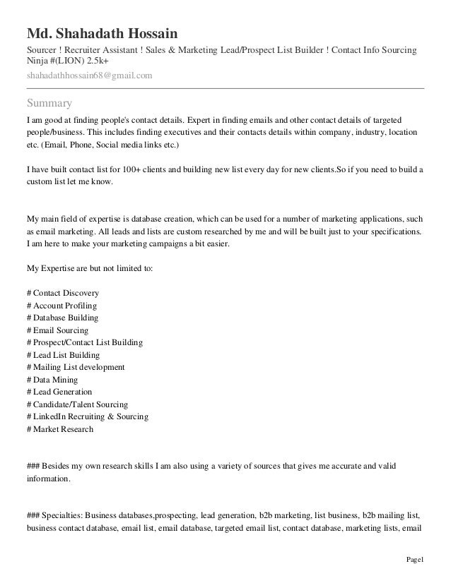 Doctor m d resume