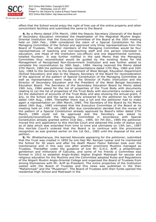 effect that the School would enjoy the right of free use of the entire property and other
concomitant facilities and submi...