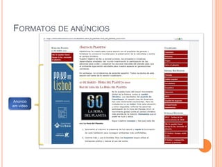 FORMATOS DE ANÚNCIOS
Anúncio
em vídeo
 
