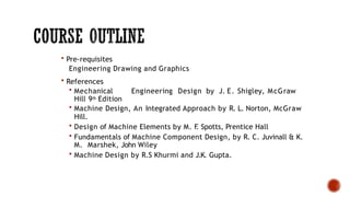 Comprehensive Machine Design Principles and Engineering Standards | PPTX