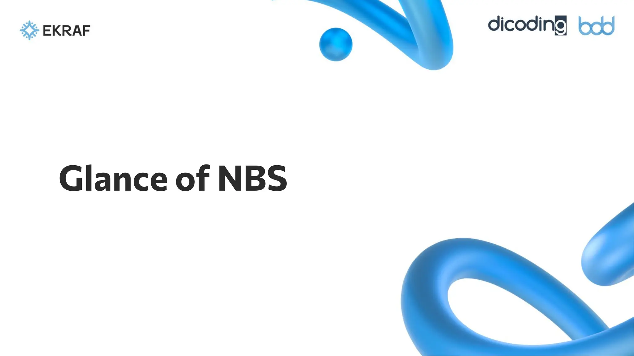 Glance of NBS
 