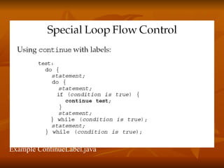 Example ContinueLabel.java 
