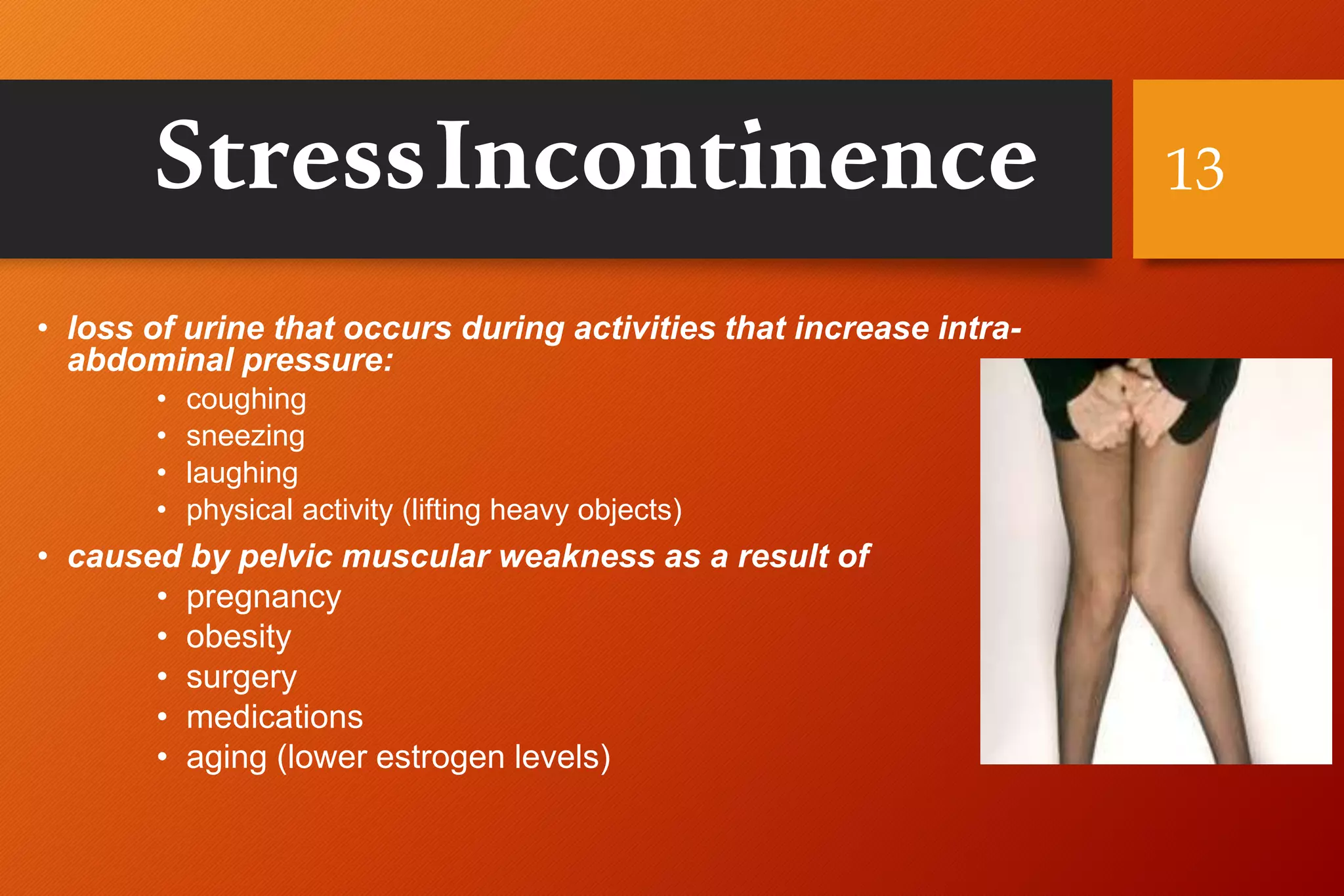 Stress Urinary Incontinence | PPTX
