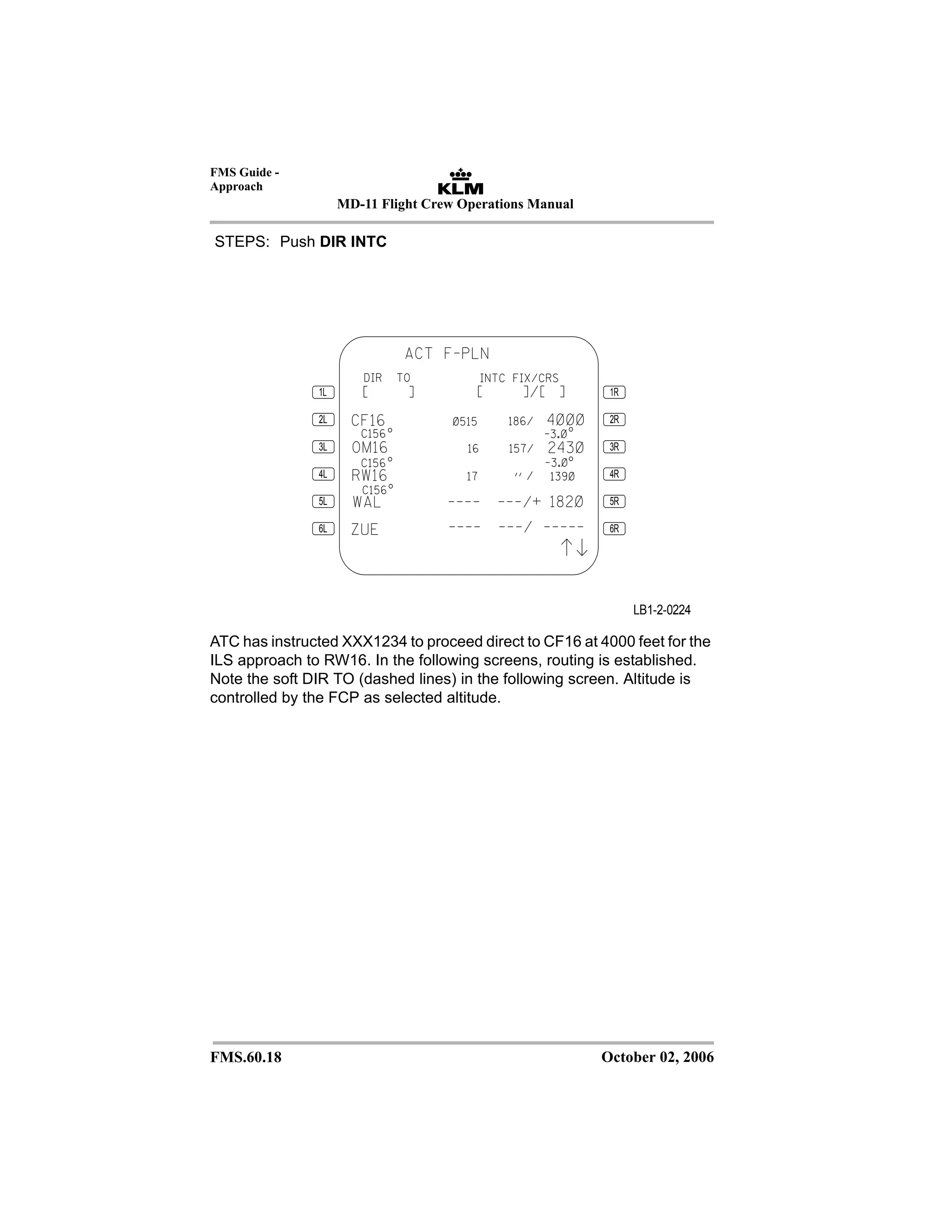 MD11 Flight Crew Operating Manualvol.2B rev.58 KLM | PDF