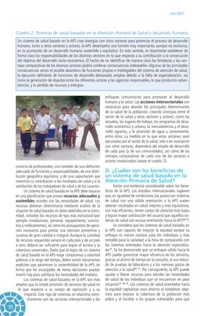 Renovación de la atención primaria de la salud en las américas 2007 | PDF