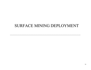 SURFACE MINING DEPLOYMENT




                            24
 