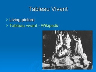 Tableau Vivant Living picture Tableau vivant - Wikipedia 