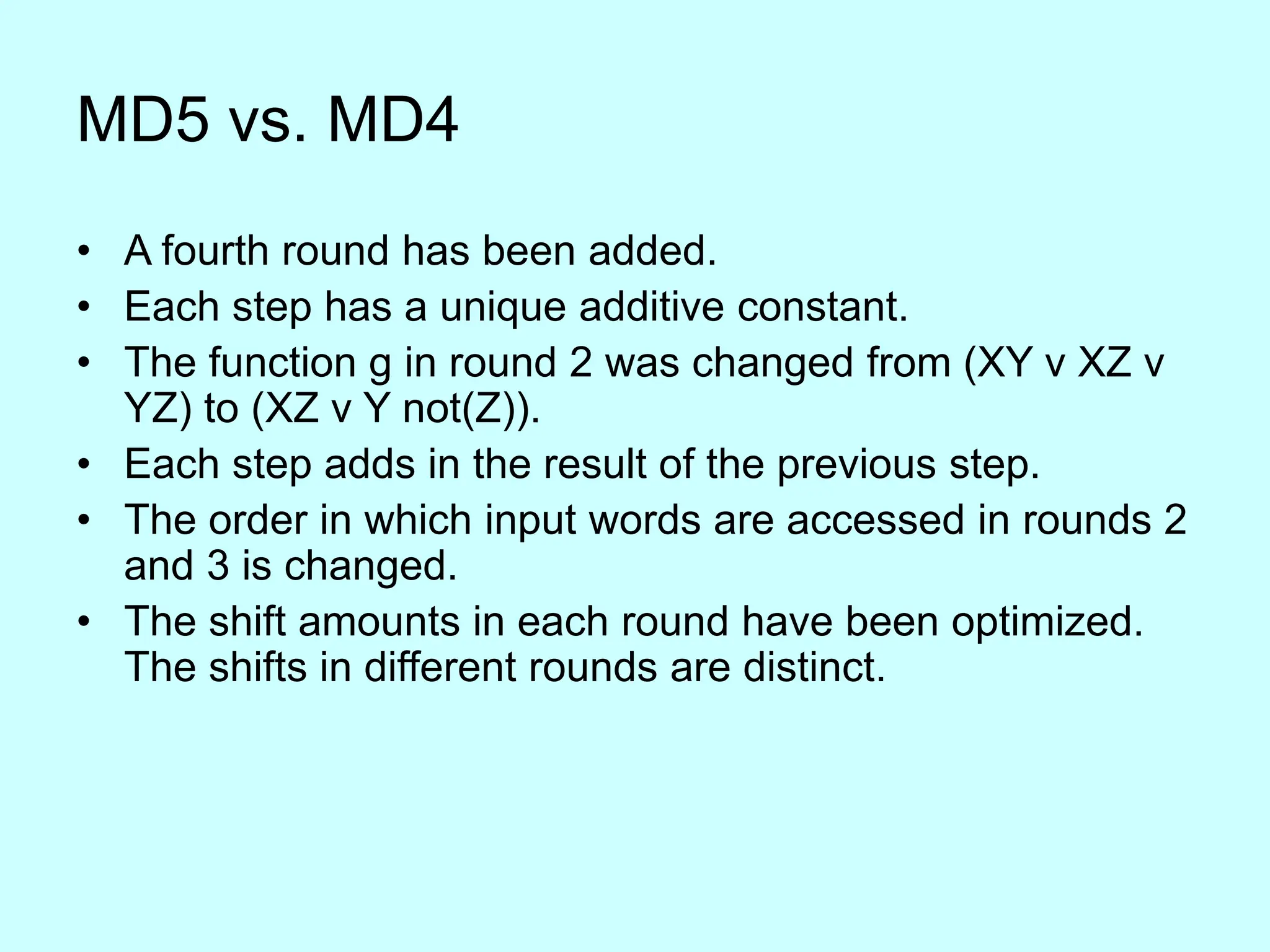 introduction to MD5 Massage Digest Algorithm.ppt