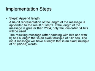 introduction to MD5 Massage Digest Algorithm.ppt