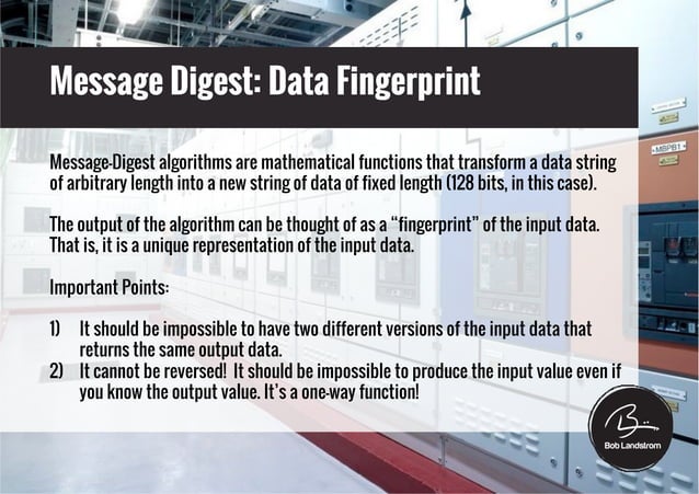 The MD5 hashing algorithm | PPT