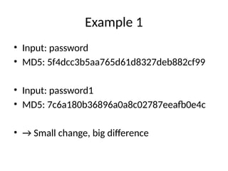 Comprehensive Overview of MD5 Hashing Algorithm in Cryptography | PPTX