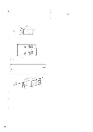 4. 取り付ける                         5. 確認する
     取り付けの際は必ず、フロントパネルを付けた状態で行っ       1. イグニッションキーをONにして、本説明書を参考に本
     てください。フロントパネルを外した状態で取り付けると          機の動作が正しいことを確認する。
     故障の原因となります。                      2. ホーン（クラクション）、ストップランプなどの車両電
     1. ディスプレイ開閉の際、車のシフト操作に支障がない         装品が正しく動作することを確認する。
        ことを確認のうえ、取り付け場所を決める。




         35度以内




     2. 本機にブラケットを付属のネジでしっかり取り付ける。


                 取り付け用ネジ穴

                      N      T
                  M   M
                  T
                        T     N



                       N
                            T T
                              N
                  N




       N穴→ニッサン車 M穴→ミツビシ車※
       T穴→トヨタ車・ミツビシ車※
       ※取り付ける車種により異なります。


      「日産車へ取り付ける際のご注意」
       日産車へ取り付ける際は、必ず別売の「取付キット FN-
       247」または市販の「日産取付専用キット」をお買い求めの
       上、本機付属のネジで取り付けてください。取付キットを使
       用しないで取り付けると故障の原因になります。




     3. 「ブラケットと一体になった本機」を車両にしっかり
        取り付ける。
     4. インパネを取り付ける。
     5. コード類を固定する。
        シートレールなどの可動部に挟み込んだり、突起部に
        当たったりして、コードを傷めないように注意して固
        定する。
     6. バッテリーマイナス端子を接続する。




36
 