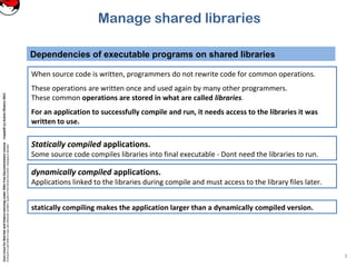 2.3 manage shared libraries | PPT