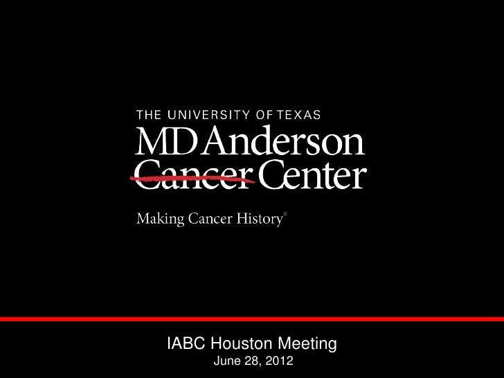 MD Anderson Cancer Center: Making Cancer History