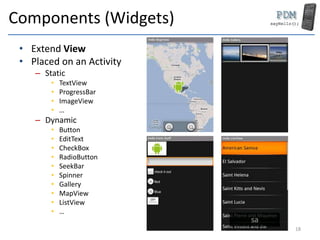 Mdad MDAD 4 - Android - Basics of UI Applications | PPTX