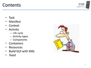 Mdad MDAD 4 - Android - Basics of UI Applications | PPTX