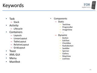 Mdad MDAD 3 - Basics of UI Applications | PPTX