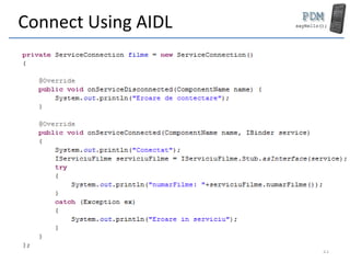 MDAD 6 - AIDL and Services | PPTX