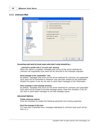 Email Daemon Message M Daemon E Mail Server Manual | PDF