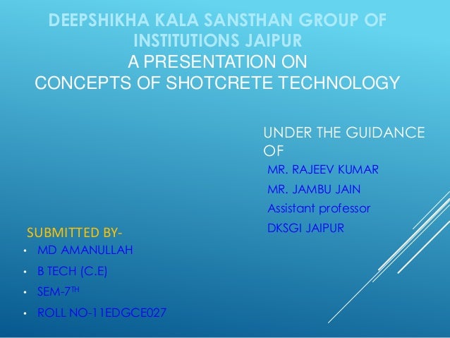 shotcrete technology ppt