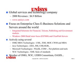 Model Driven Architecture (MDA): Motivations, Status & Future