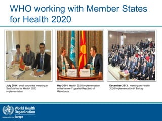 Work of the WHO Regional Office for Europe for public health | PPTX