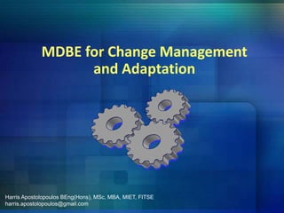 Model Driven Business Engineering for Change Management and Adaptation ...