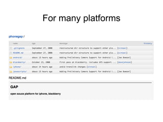 For many platforms