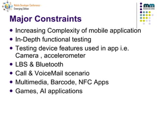 Mdc2010 Automated Mobile Testing | PPT
