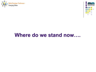 Where do we stand now…. 