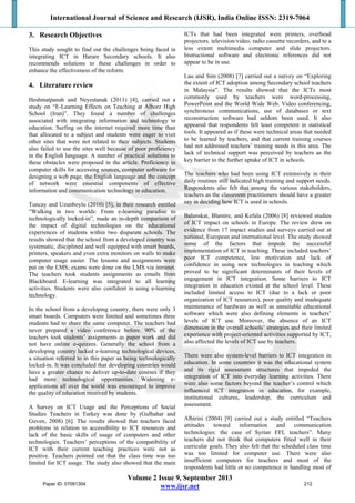 Barriers to Effective Integration of Information and Communication ...