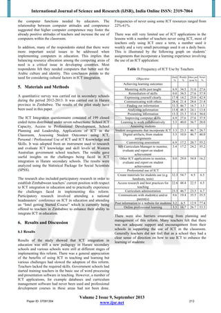 Barriers to Effective Integration of Information and Communication ...